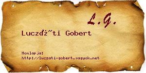 Luczáti Gobert névjegykártya